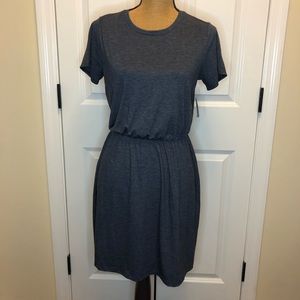 NWT Old Navy Soft Blue Gray T-shirt Dress size Small